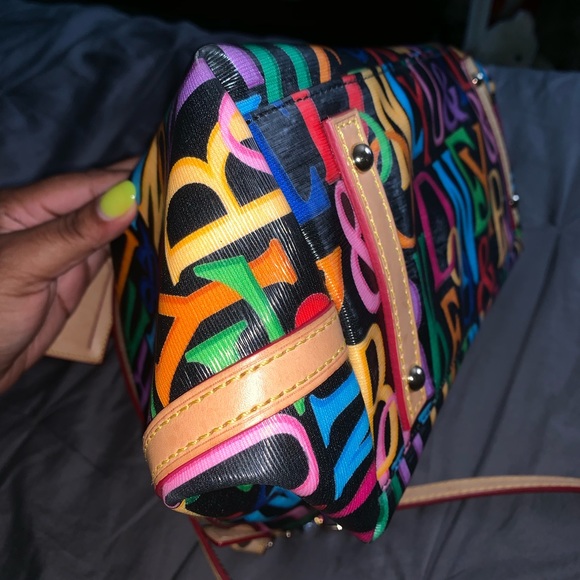 Black Dooney and Bourke with Multicolor Monogram - Picture 5 of 6